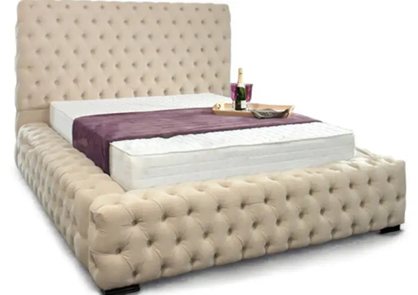 Deluxe Ambassador Bed + Floor Tufted Headboard