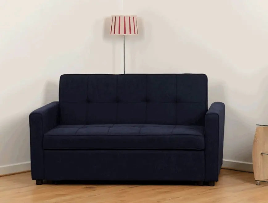 Astoria Sofa Bed Navy Blue Fabric