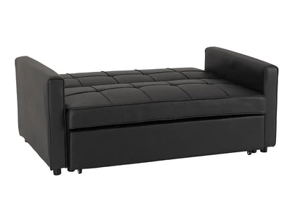 Astoria Sofa Bed Black Faux Leather