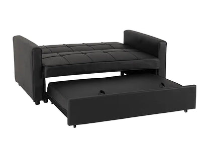 Astoria Sofa Bed Black Faux Leather