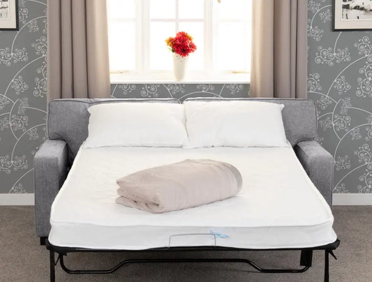 Eton Sofa Bed Light Grey Fabric