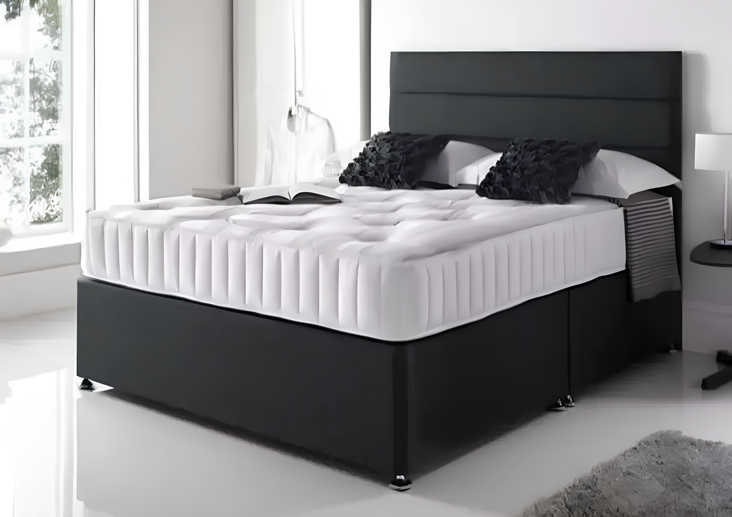 Black Venice Divan Bed
