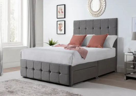 Elizabeth Divan Bed Choice of Headboard, Mattress & Optional Storage